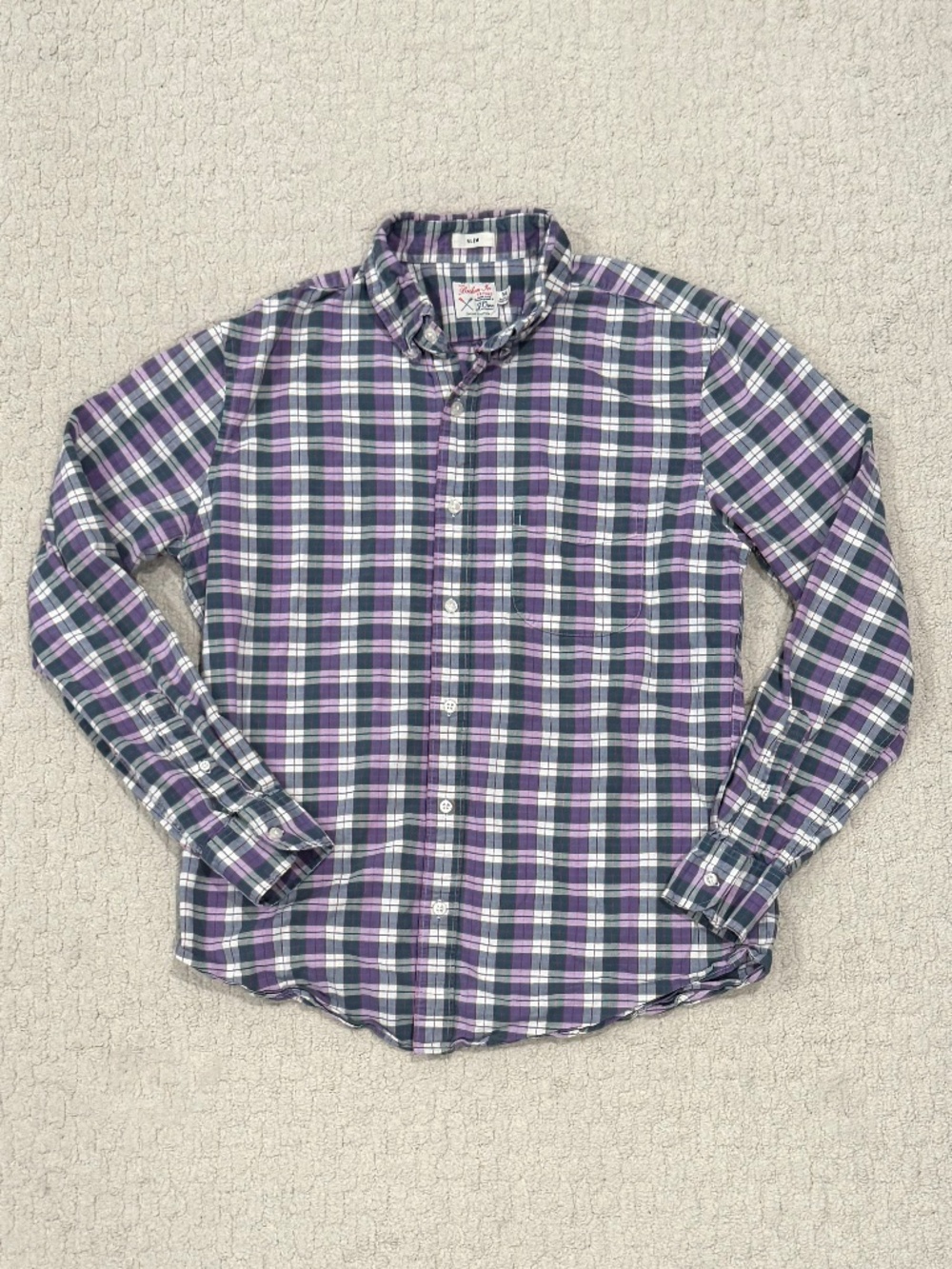 Men's J.Crew Broken-In Oxford Shirt Size Medium Slim